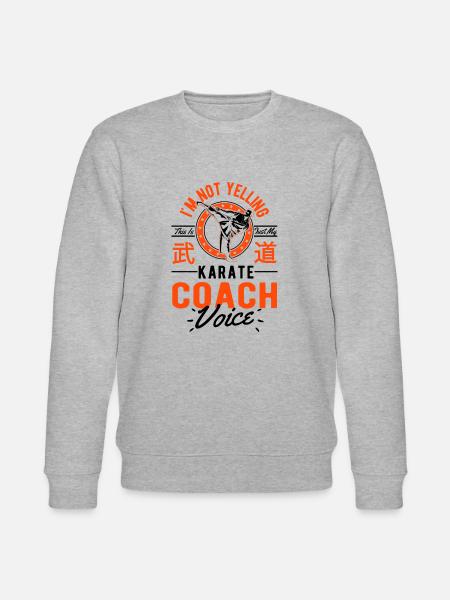 I Don't Scream - Karate Trainer - Stanley/Stella CHANGER Unisex Organic Sweatshirt - heather grey