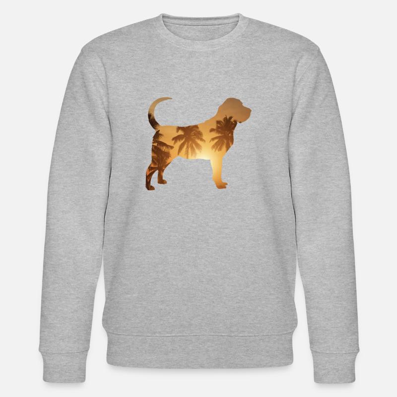 Sommerstrand - Bluthund - Stanley/Stella Unisex Bio-Sweatshirt CHANGER  - Grau meliert