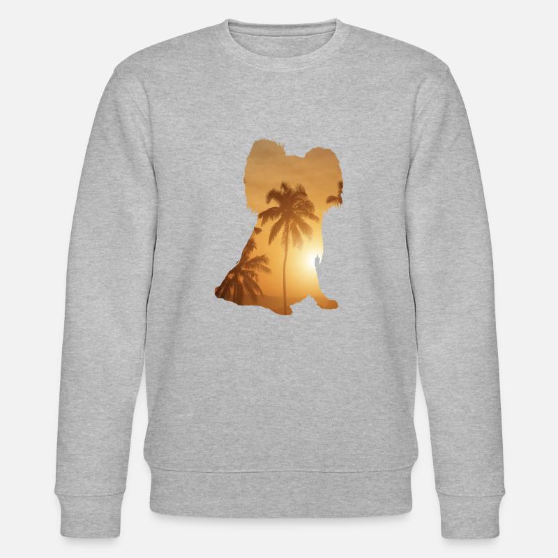 Plage d’été - Papillon - Sweat bio CHANGER Stanley/Stella Unisexe - gris chiné