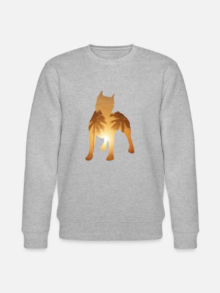 Sommerstrand - Pitbull - Stanley/Stella Unisex Bio-Sweatshirt CHANGER  - Grau meliert