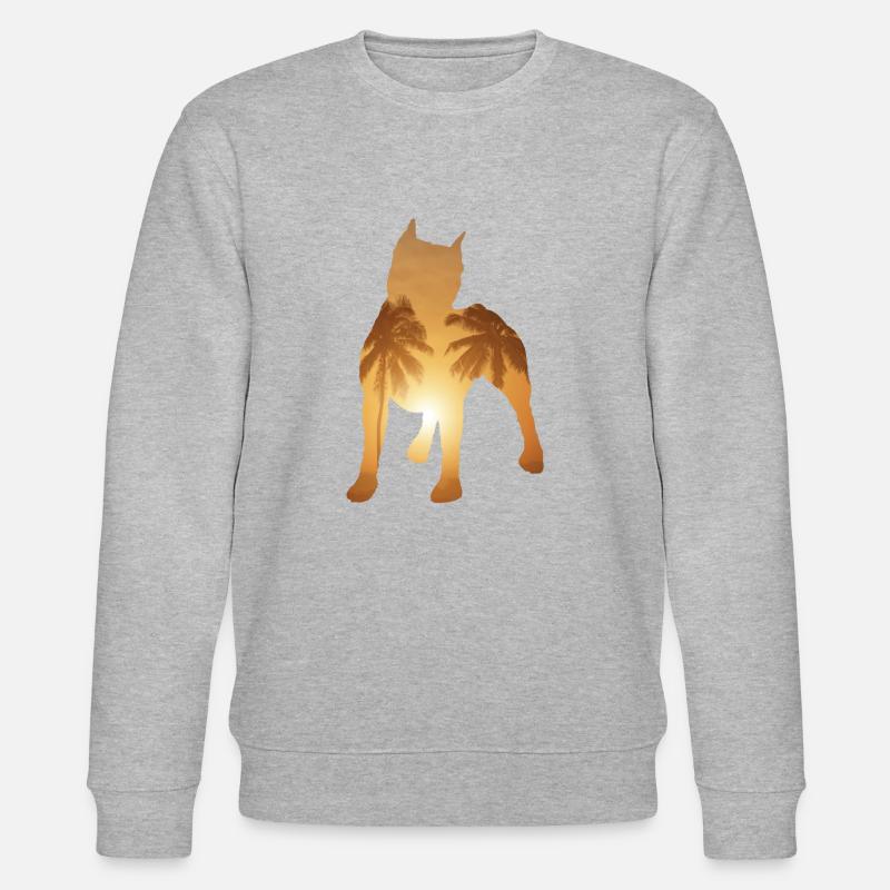 Plage d’été - Pitbull - Sweat bio CHANGER Stanley/Stella Unisexe - gris chiné