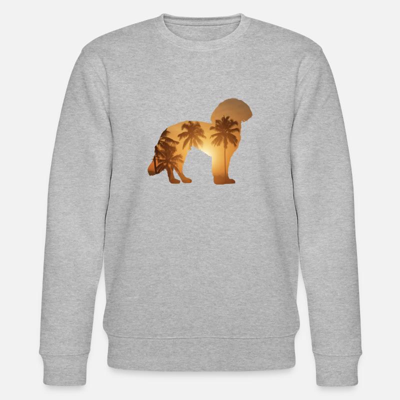 Sommer Beach - Yorkshire Terrier - Stanley/Stella Unisex Bio-Sweatshirt CHANGER  - Grau meliert