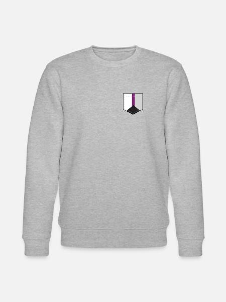 LGBTQ Deemisexual Pride Flag Bag - Stanley/Stella CHANGER Unisex Organic Sweatshirt - heather grey