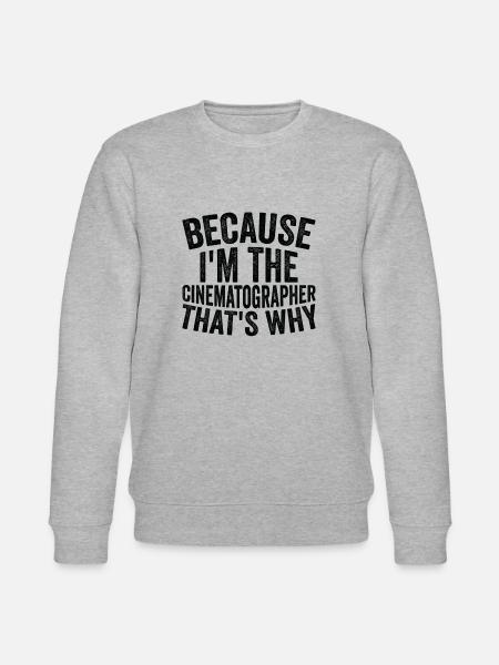 Weil Ich Der Kameramann Bin - Stanley/Stella Unisex Bio-Sweatshirt CHANGER  - Grau meliert