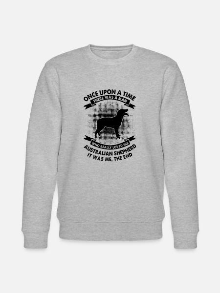 Once a time - Australian Shepherd - Stanley/Stella CHANGER Unisex Organic Sweatshirt - heather grey