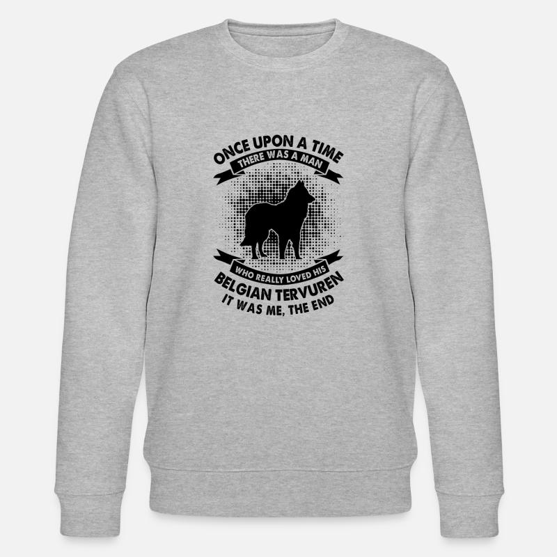 Une fois - Belge Tervuren - Sweat bio CHANGER Stanley/Stella Unisexe - gris chiné
