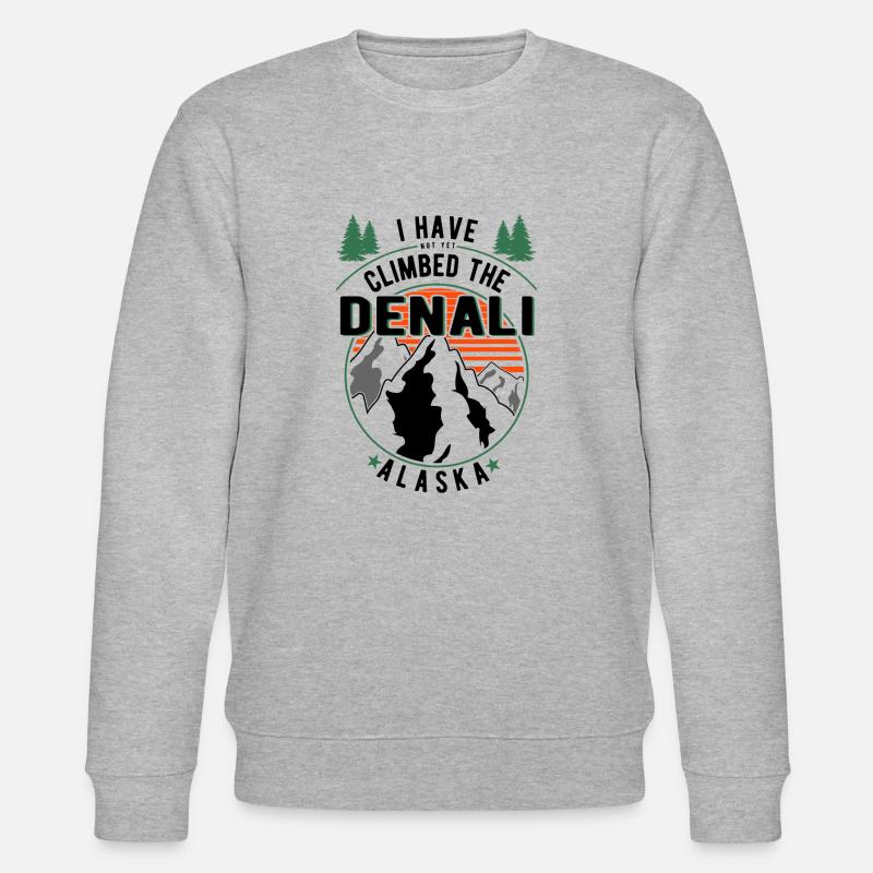 Wanderer - Kletterer Wandern Denali - Stanley/Stella Unisex Bio-Sweatshirt CHANGER  - Grau meliert