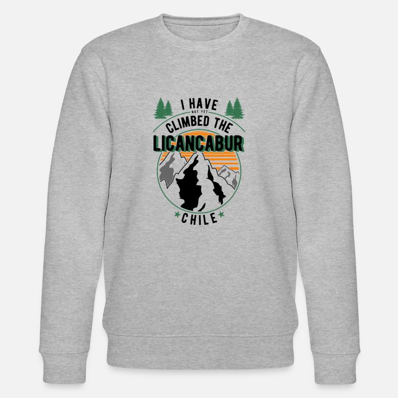 Randonneurs - Grimpeurs - Randonnée Licancabur - Sweat bio CHANGER Stanley/Stella Unisexe - gris chiné