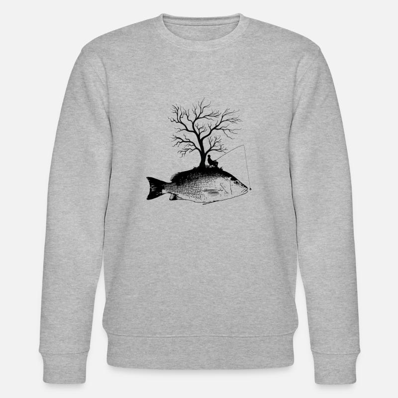 Arbre graphique - Sébaste de poisson - Sweat bio CHANGER Stanley/Stella Unisexe - gris chiné