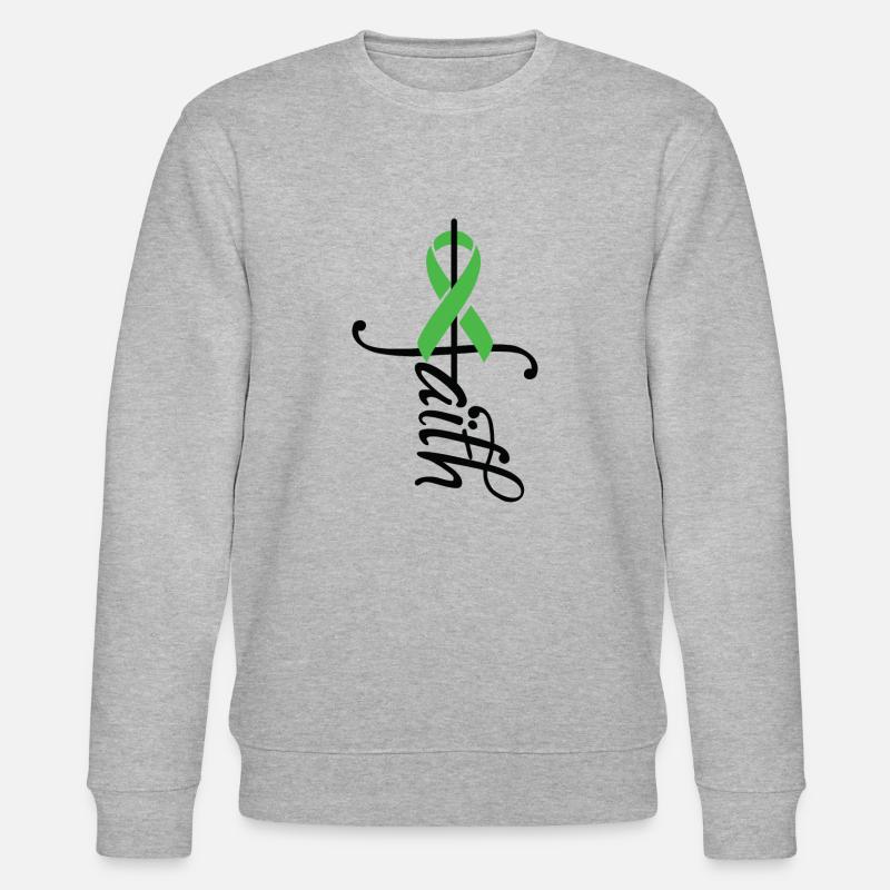 Ribbon Dwarfism Disease Awareness - Stanley/Stella Unisex Bio-Sweatshirt CHANGER  - Grau meliert