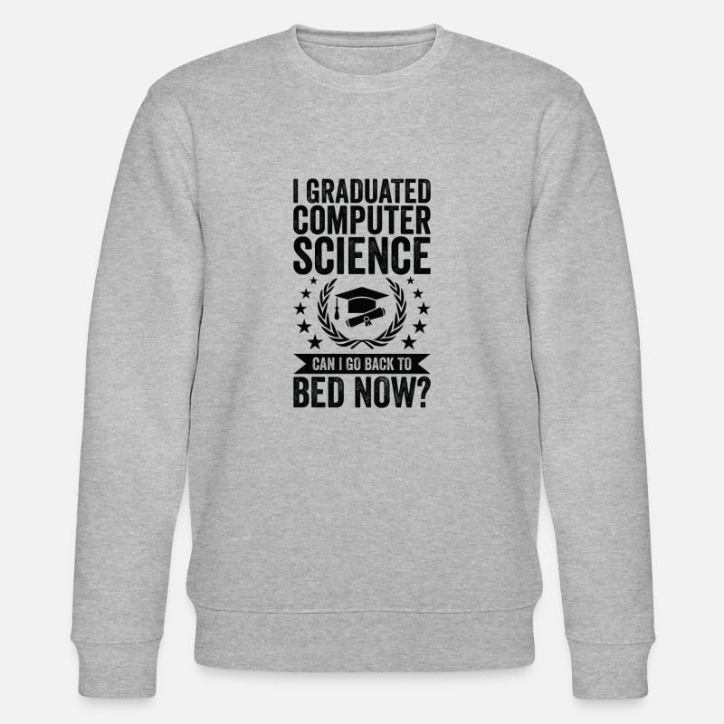 I studied computer science - Stanley/Stella CHANGER Unisex Organic Sweatshirt - heather grey