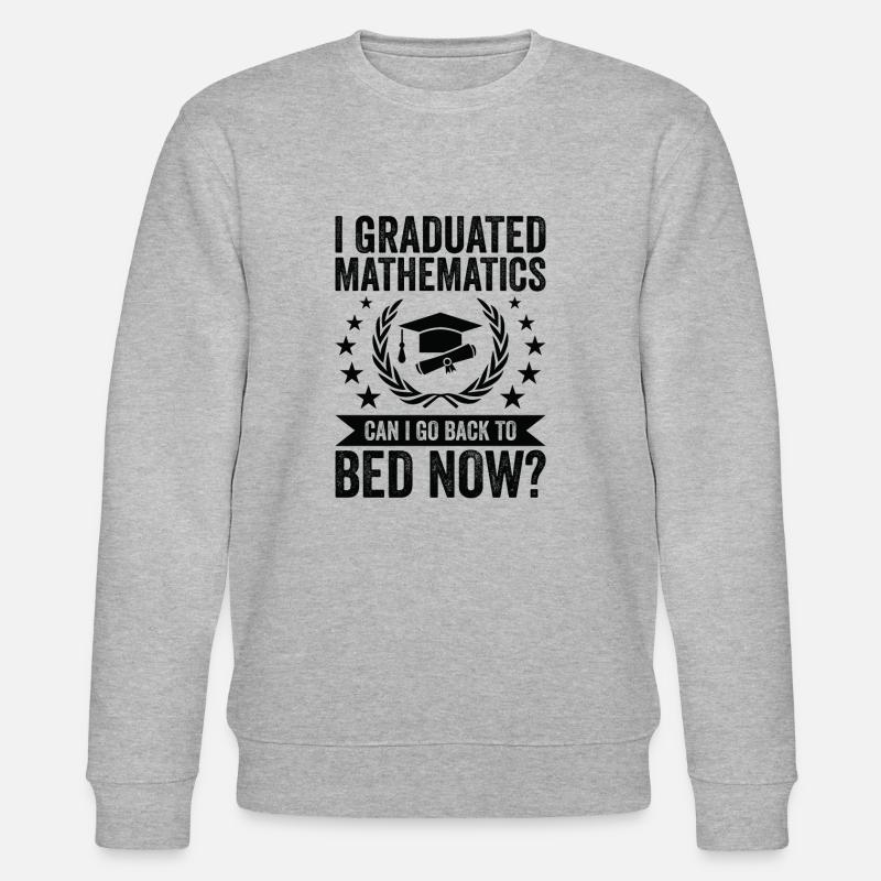 I studied mathematics - Stanley/Stella CHANGER Unisex Organic Sweatshirt - heather grey