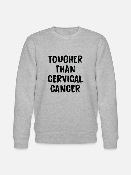Härter Als Gebärmutterhalskrebs - Stanley/Stella Unisex Bio-Sweatshirt CHANGER  - Grau meliert