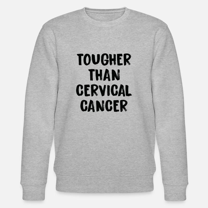 Härter Als Gebärmutterhalskrebs - Stanley/Stella Unisex Bio-Sweatshirt CHANGER  - Grau meliert