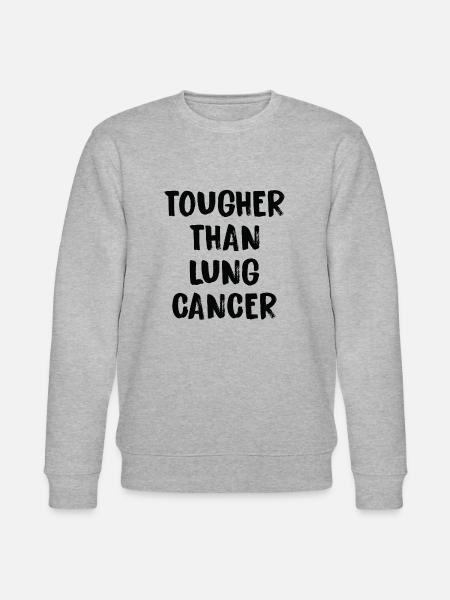 Harder than lung cancer - Stanley/Stella CHANGER Unisex Organic Sweatshirt - heather grey