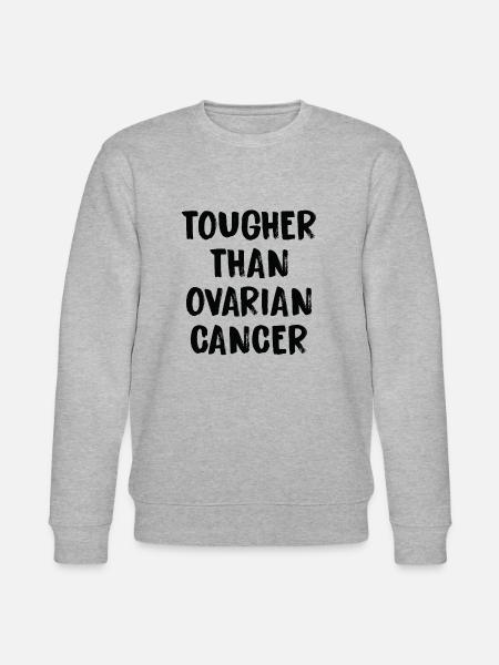 Harder than ovarian cancer - Stanley/Stella CHANGER Unisex Organic Sweatshirt - heather grey