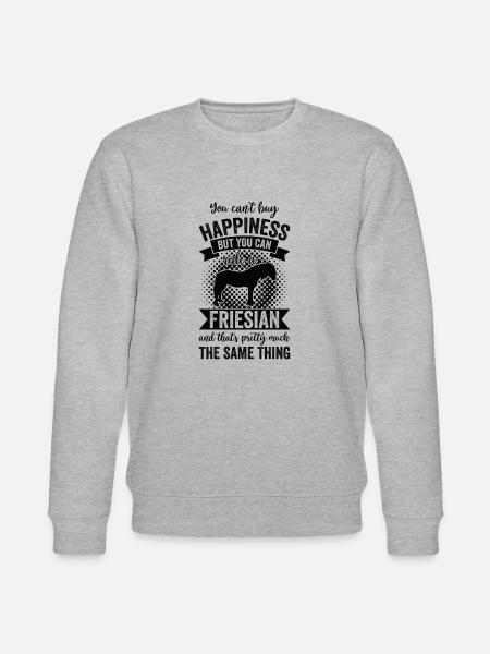 Équitation - Cheval frison - Sweat bio CHANGER Stanley/Stella Unisexe - gris chiné