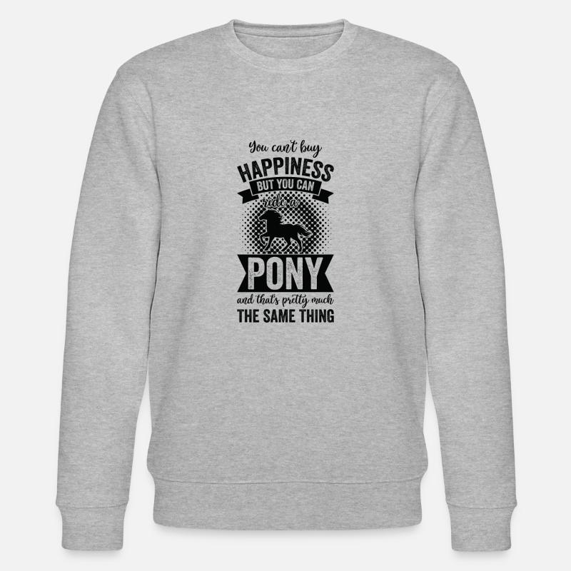 Reiten - Ponypferd - Stanley/Stella Unisex Bio-Sweatshirt CHANGER - Grau meliert