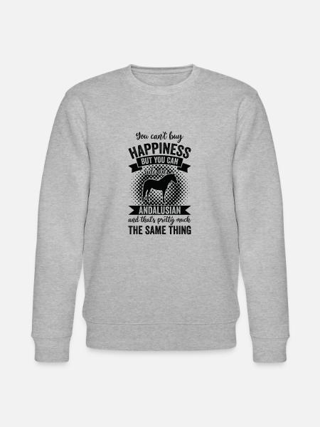 Reiten - Andalusischer Pferd - Stanley/Stella Unisex Bio-Sweatshirt CHANGER - Grau meliert