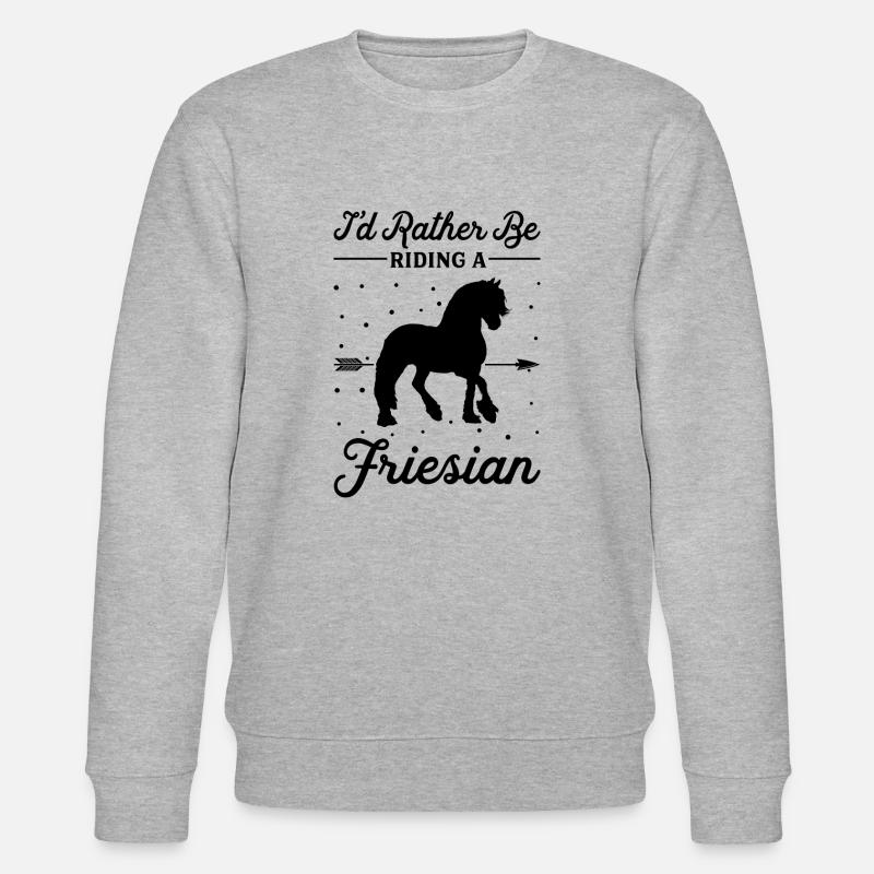 Monter un cheval frison - Sweat bio CHANGER Stanley/Stella Unisexe - gris chiné
