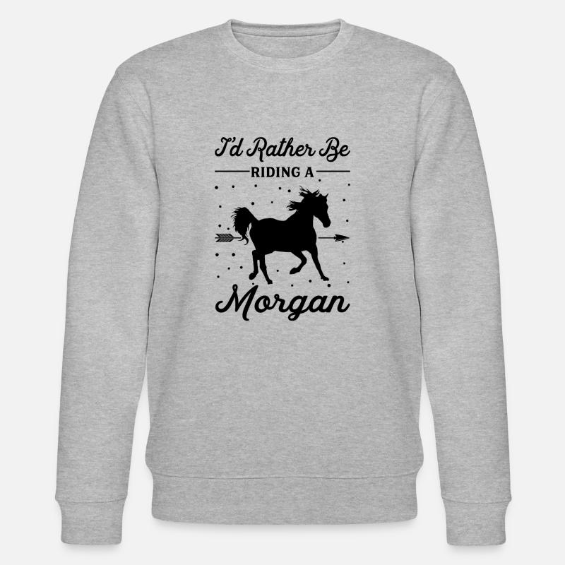 Monter un cheval Morgan - Sweat bio CHANGER Stanley/Stella Unisexe - gris chiné