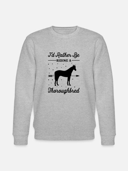 Monter un cheval pur-sang - Sweat bio CHANGER Stanley/Stella Unisexe - gris chiné