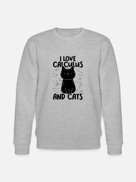 I love cats - Calculus - Stanley/Stella CHANGER Unisex Organic Sweatshirt - heather grey