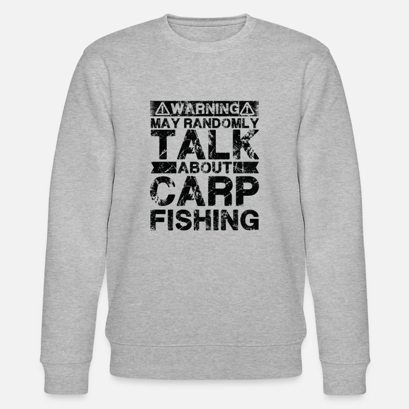 Angeln - Karpfenfisch - Stanley/Stella Unisex Bio-Sweatshirt CHANGER  - Grau meliert