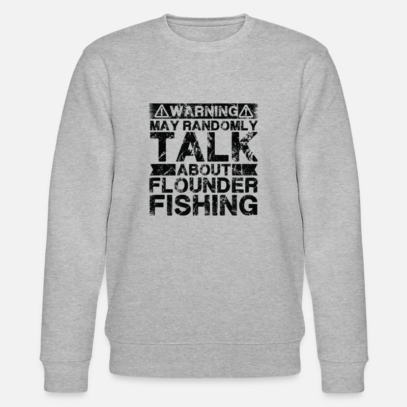 Angeln - Flunderfisch - Stanley/Stella Unisex Bio-Sweatshirt CHANGER  - Grau meliert