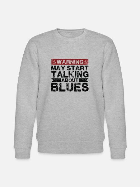 Apropos Blues-Musik - Stanley/Stella Unisex Bio-Sweatshirt CHANGER  - Grau meliert