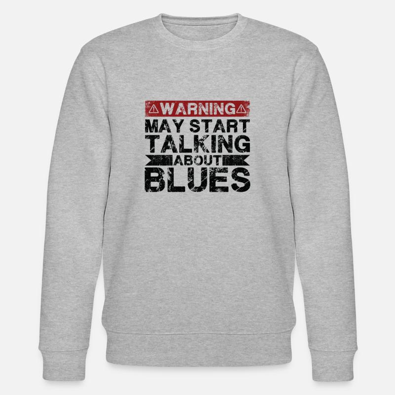 Apropos Blues-Musik - Stanley/Stella Unisex Bio-Sweatshirt CHANGER  - Grau meliert