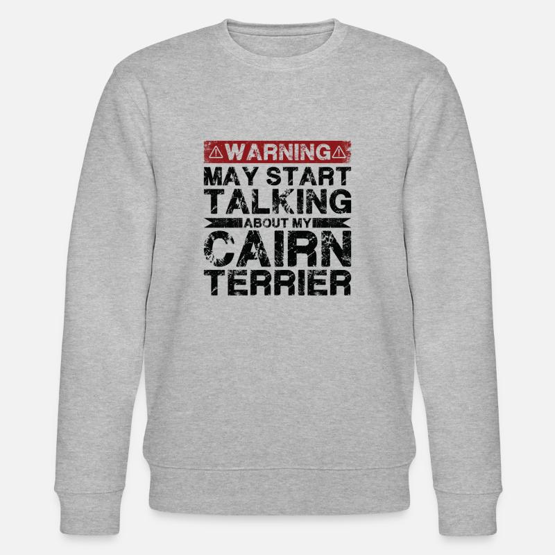 Apropos Cairn-Terrier - Stanley/Stella Unisex Bio-Sweatshirt CHANGER  - Grau meliert