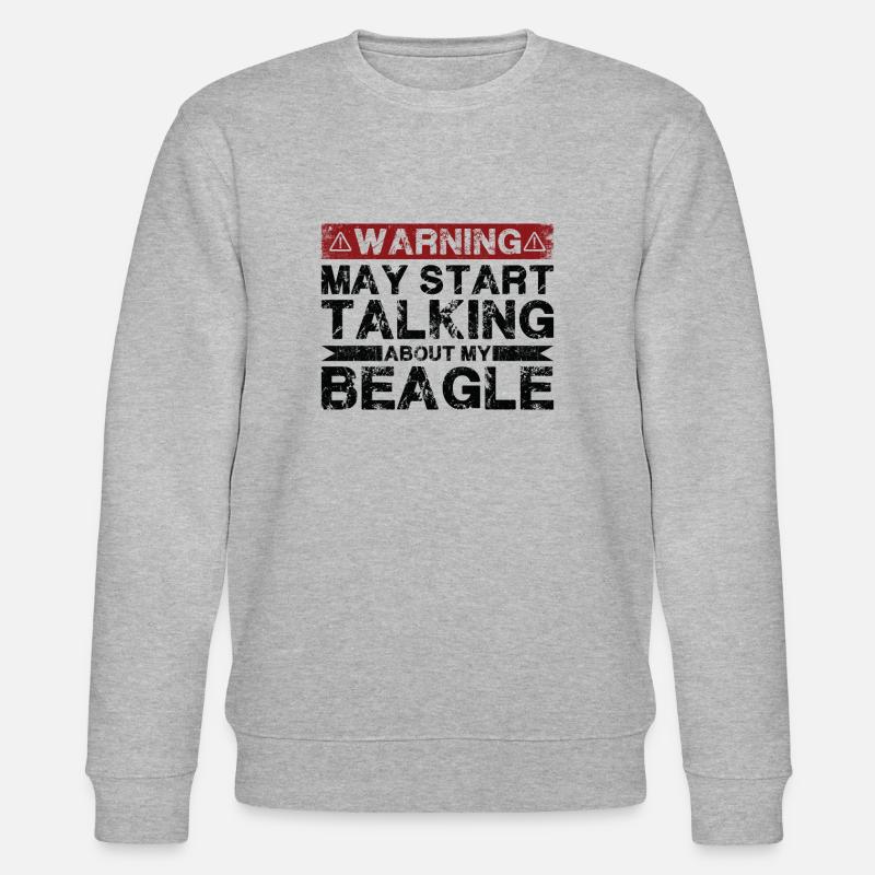 En parlant de beagles - Sweat bio CHANGER Stanley/Stella Unisexe - gris chiné