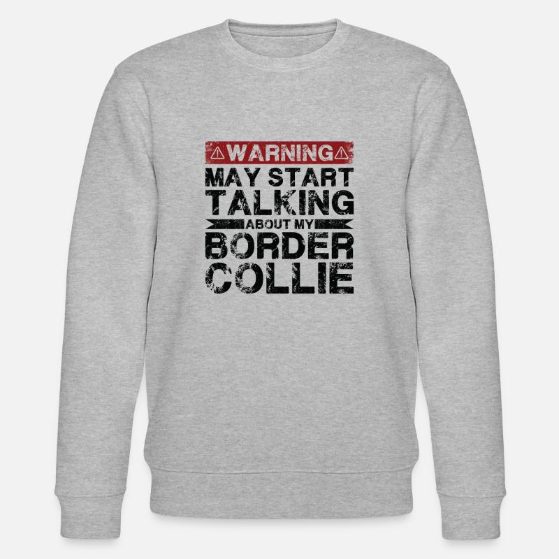 Apropos Border-Collie - Stanley/Stella Unisex Bio-Sweatshirt CHANGER  - Grau meliert