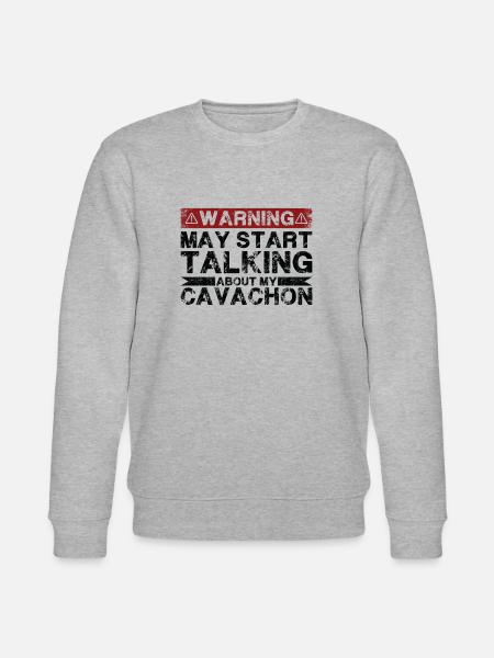 Speaking of Cavachon - Stanley/Stella CHANGER Unisex Organic Sweatshirt - heather grey