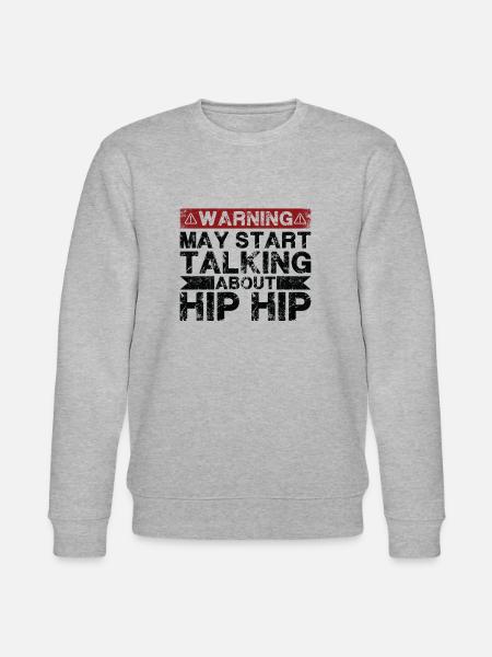 Talk about hip-hop music - Stanley/Stella CHANGER Unisex Organic Sweatshirt - heather grey