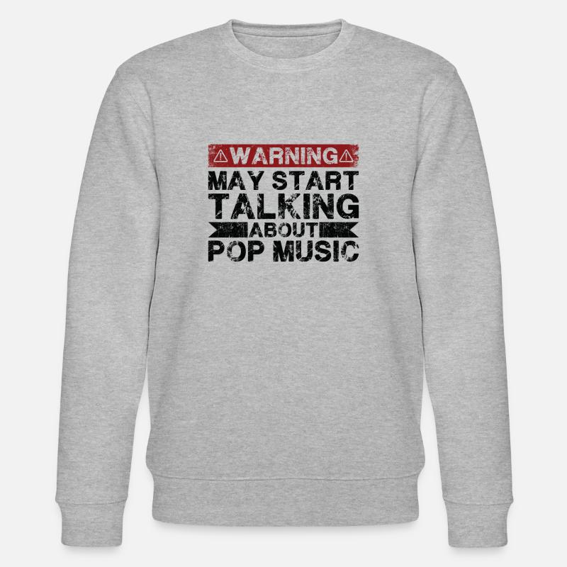 Apropos Popmusik - Stanley/Stella Unisex Bio-Sweatshirt CHANGER  - Grau meliert