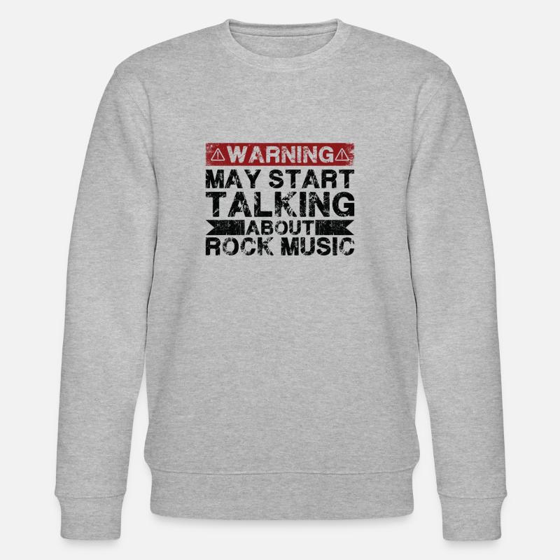 Über Rockmusik Sprechen - Stanley/Stella Unisex Bio-Sweatshirt CHANGER  - Grau meliert