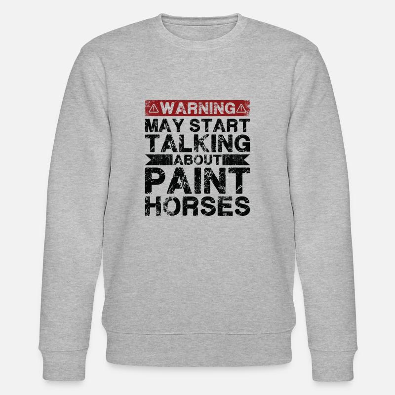 Über Lackpferd Sprechen - Stanley/Stella Unisex Bio-Sweatshirt CHANGER  - Grau meliert