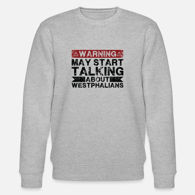 Apropos Westfälisch - Stanley/Stella Unisex Bio-Sweatshirt CHANGER  - Grau meliert