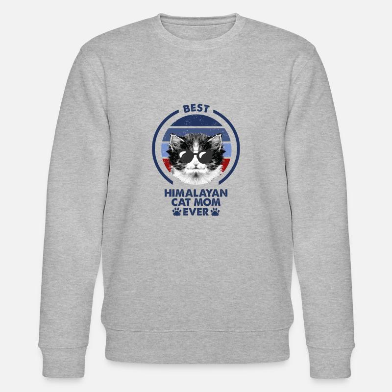 Cat Mama - Himalayan Cat - Stanley/Stella CHANGER Unisex Organic Sweatshirt - heather grey