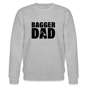 Job - Bagger Dad - Sweat bio CHANGER Stanley/Stella Unisexe - gris chiné - Devant - Nik (191cm) & Marisol (170cm)