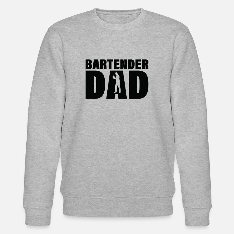 Job - Barkeeper Papa - Stanley/Stella Unisex Bio-Sweatshirt CHANGER  - Grau meliert