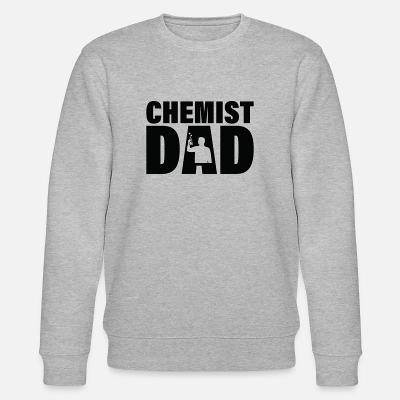 Job - Chemiker Vater - Stanley/Stella Unisex Bio-Sweatshirt CHANGER  - Grau meliert