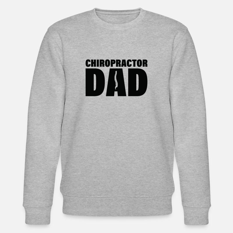 Job - Chiropractor Papa - Stanley/Stella CHANGER Unisex Organic Sweatshirt - heather grey