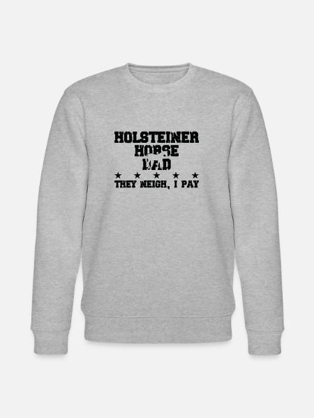Pferdes Vater - Holsteiner Pferd - Stanley/Stella CHANGER Unisex Organic Sweatshirt - heather grey