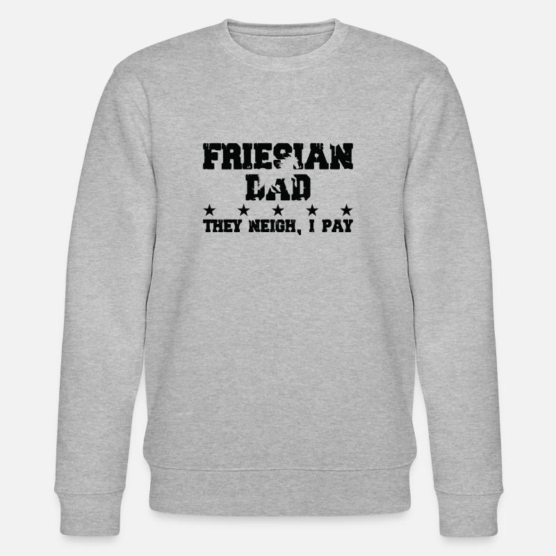 Pferdedad - Frison - Sweat bio CHANGER Stanley/Stella Unisexe - gris chiné