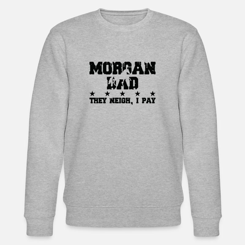 Pferdevater - Morgan - Stanley/Stella Unisex Bio-Sweatshirt CHANGER  - Grau meliert