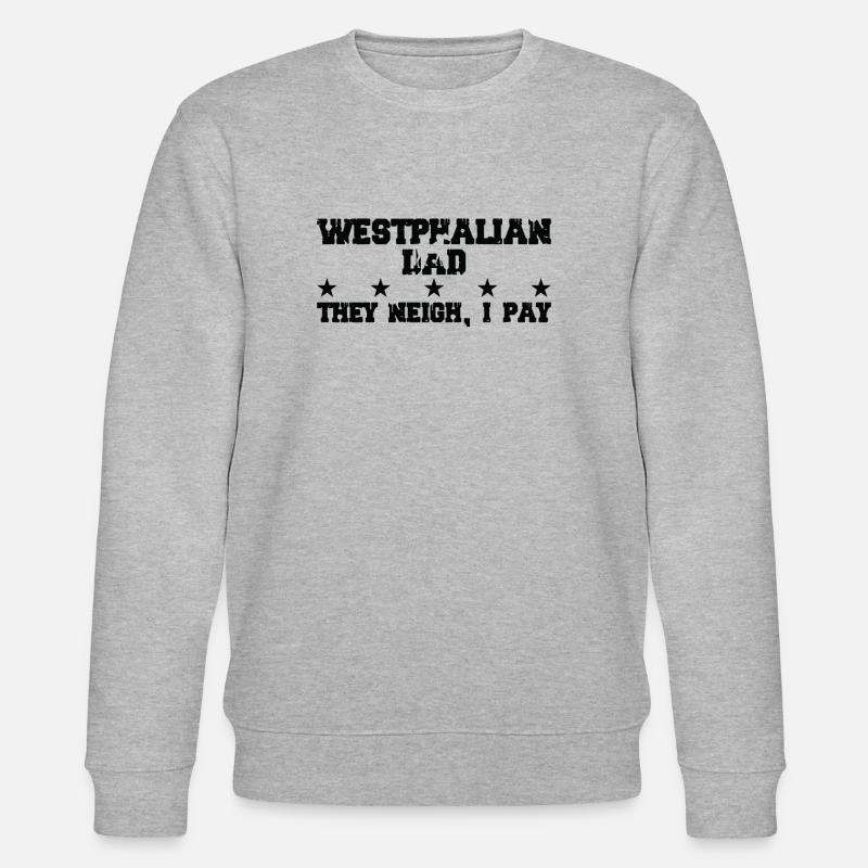 Pferdedad - Westfalian - Stanley/Stella CHANGER Unisex Organic Sweatshirt - heather grey