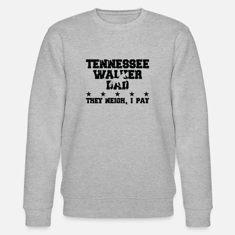 Pferdevater - Tennessee Walker - Stanley/Stella Unisex Bio-Sweatshirt CHANGER  - Grau meliert